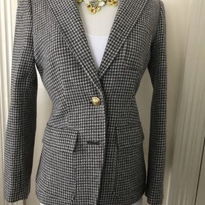 JCrew Houndstooth Blazer